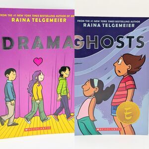 Drama And Ghosts By Raina Telgemeier Graphic  Novels - Will Eisner Winner Medal
